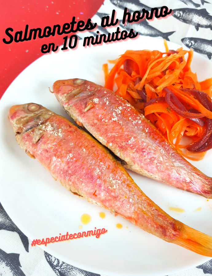 Salmonetes al horno tu cena en 15 minutos