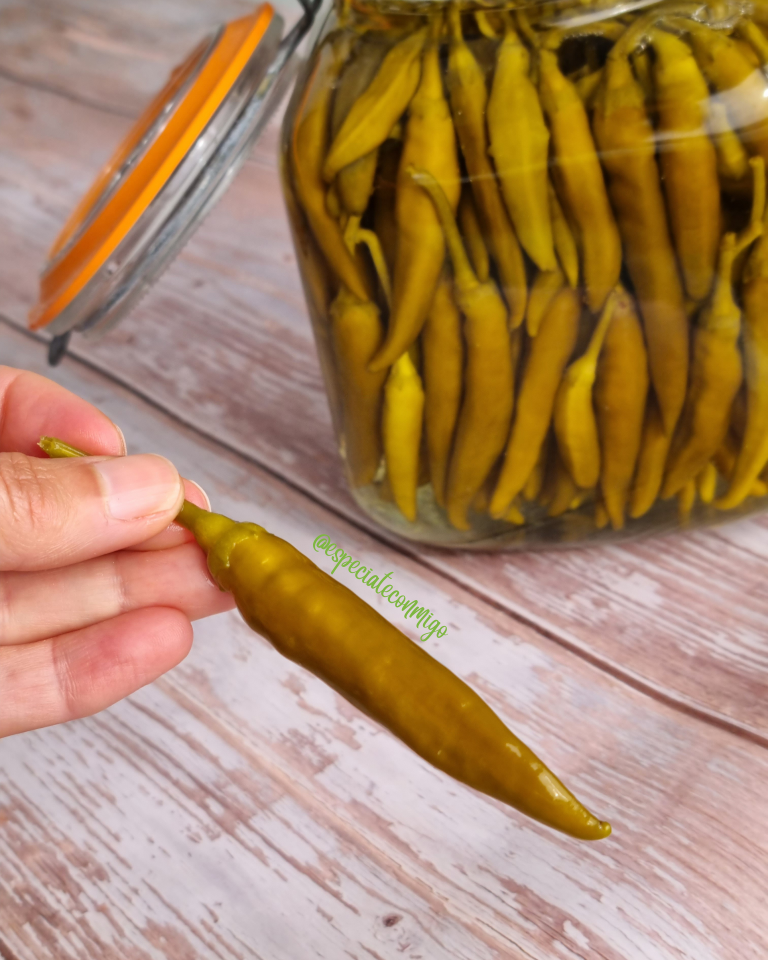 piparras en vinagre o piparras encurtidas